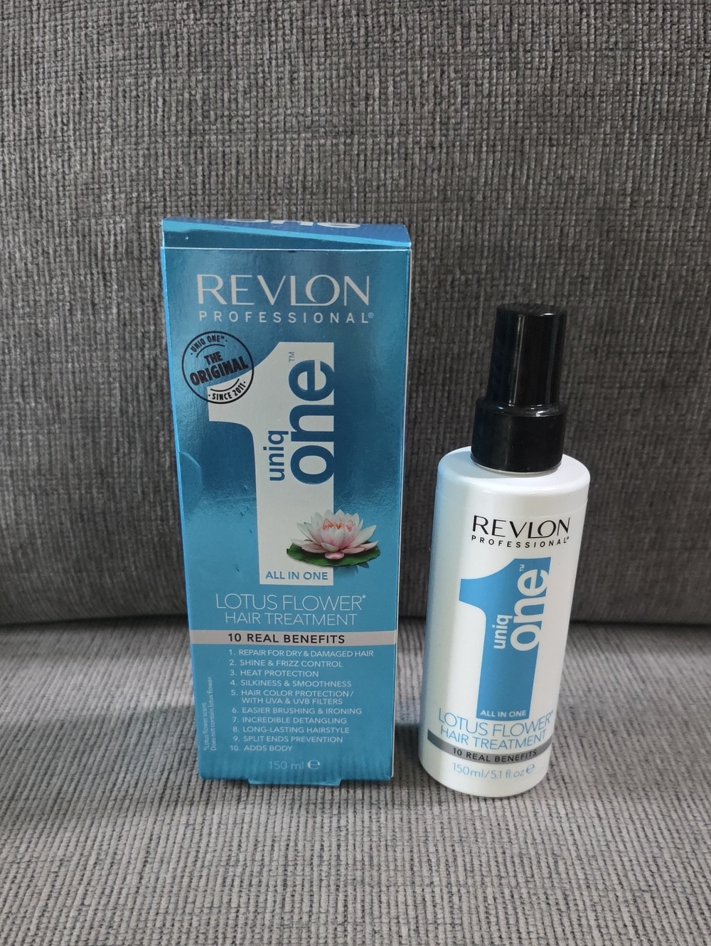 Revlon Uniq One Lotus Flower All In One Hair Treatment Spray, New, 5.1oz.